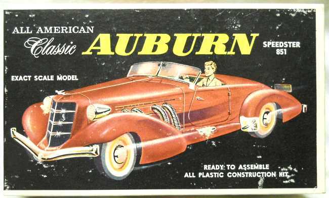 Pyro 1/25 Auburn 1935 Supercharged 851 Boattail Speedster, 228 plastic model kit